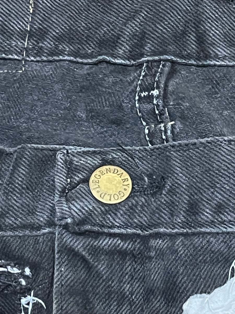 リメイクデニムパンツ パッチワーク ダメージ加工 古着|Yahoo リメイクデニムパンツ パッチワーク ダメージ加工 古着|Yahoo