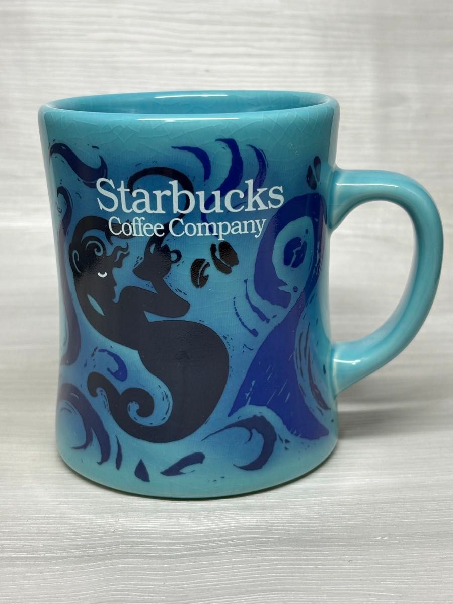 希少・タグ付き】スターバックス Starbucks 2002年 マグブルー 希少・タグ付き】スターバックス Starbucks 2002年 マグブルー