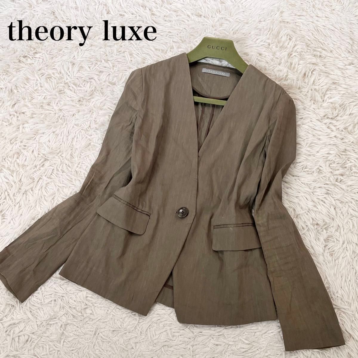 良品】セオリーリュクス theory luxe レディース ノーカラー 良品】セオリーリュクス theory luxe レディース ノーカラー