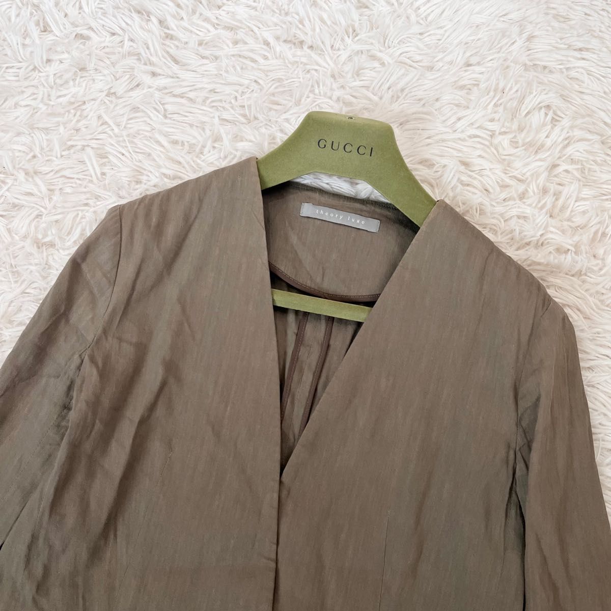 良品】セオリーリュクス theory luxe レディース ノーカラー 良品】セオリーリュクス theory luxe レディース ノーカラー