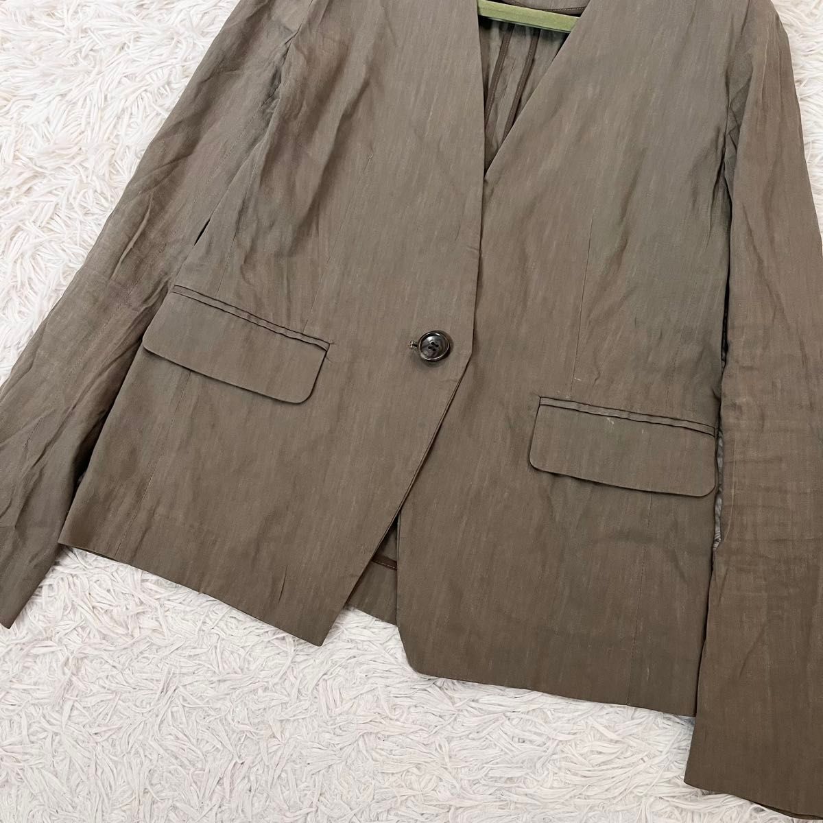 良品】セオリーリュクス theory luxe レディース ノーカラー 良品】セオリーリュクス theory luxe レディース ノーカラー