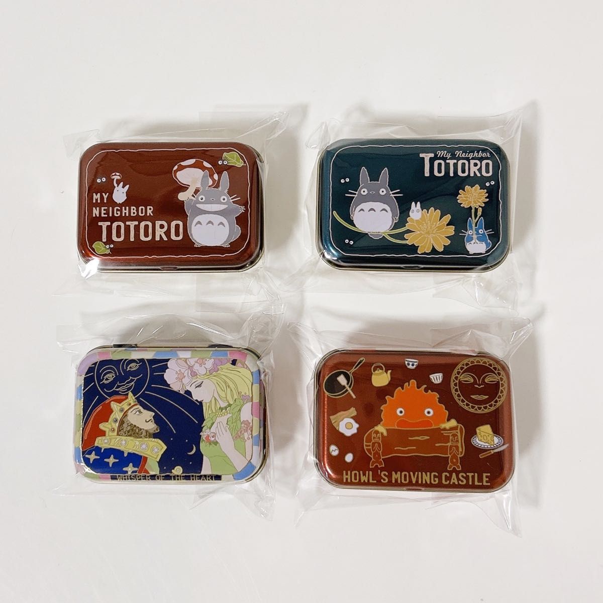 ジブリ ミニ缶 ハウルの動く城&となりのトトロ&耳をすませば 4種 ジブリ ミニ缶 ハウルの動く城&となりのトトロ&耳をすませば 4種