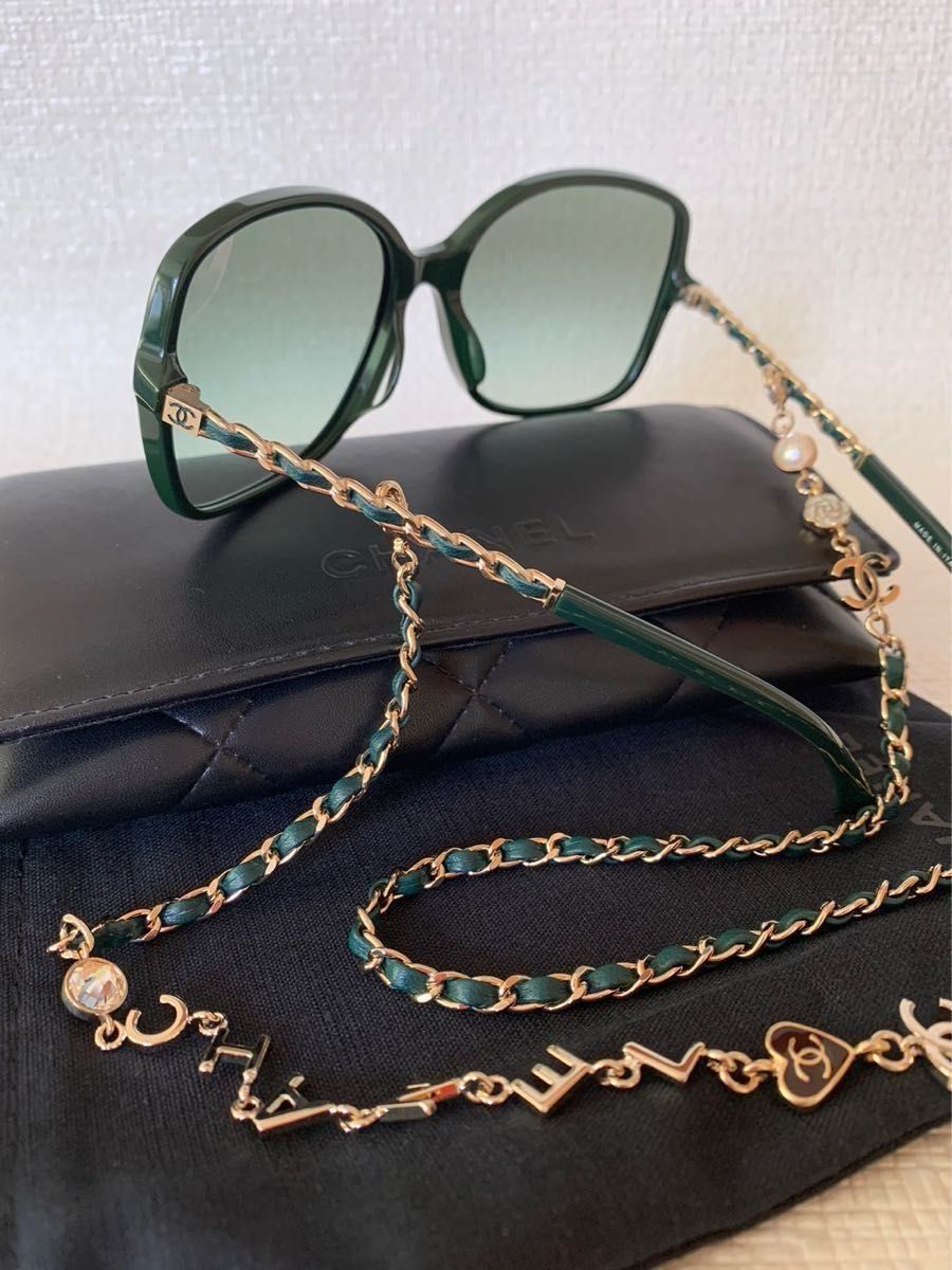 CHANEL シャネル チェーン付きスクエアサングラス|Yahoo!フリマ CHANEL シャネル チェーン付きスクエアサングラス|Yahoo!フリマ