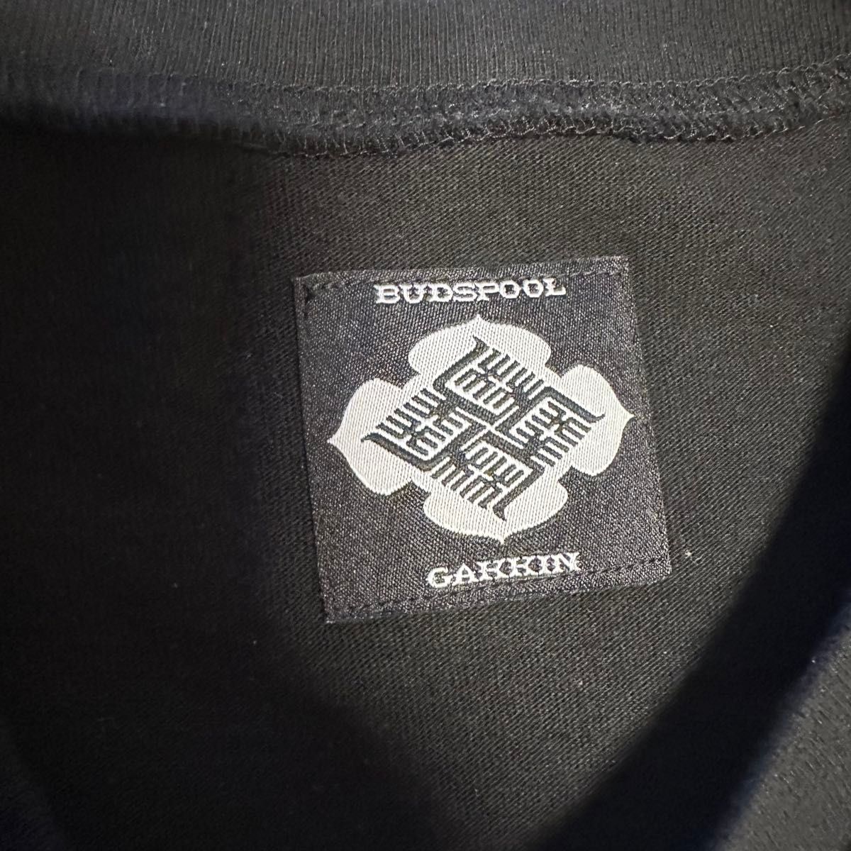 GAKKIN × BUDSPOOL 花罰家紋 PATTERN TEE size XXXL ブラック GAKKIN × BUDSPOOL 花罰家紋 PATTERN TEE size XXXL ブラック