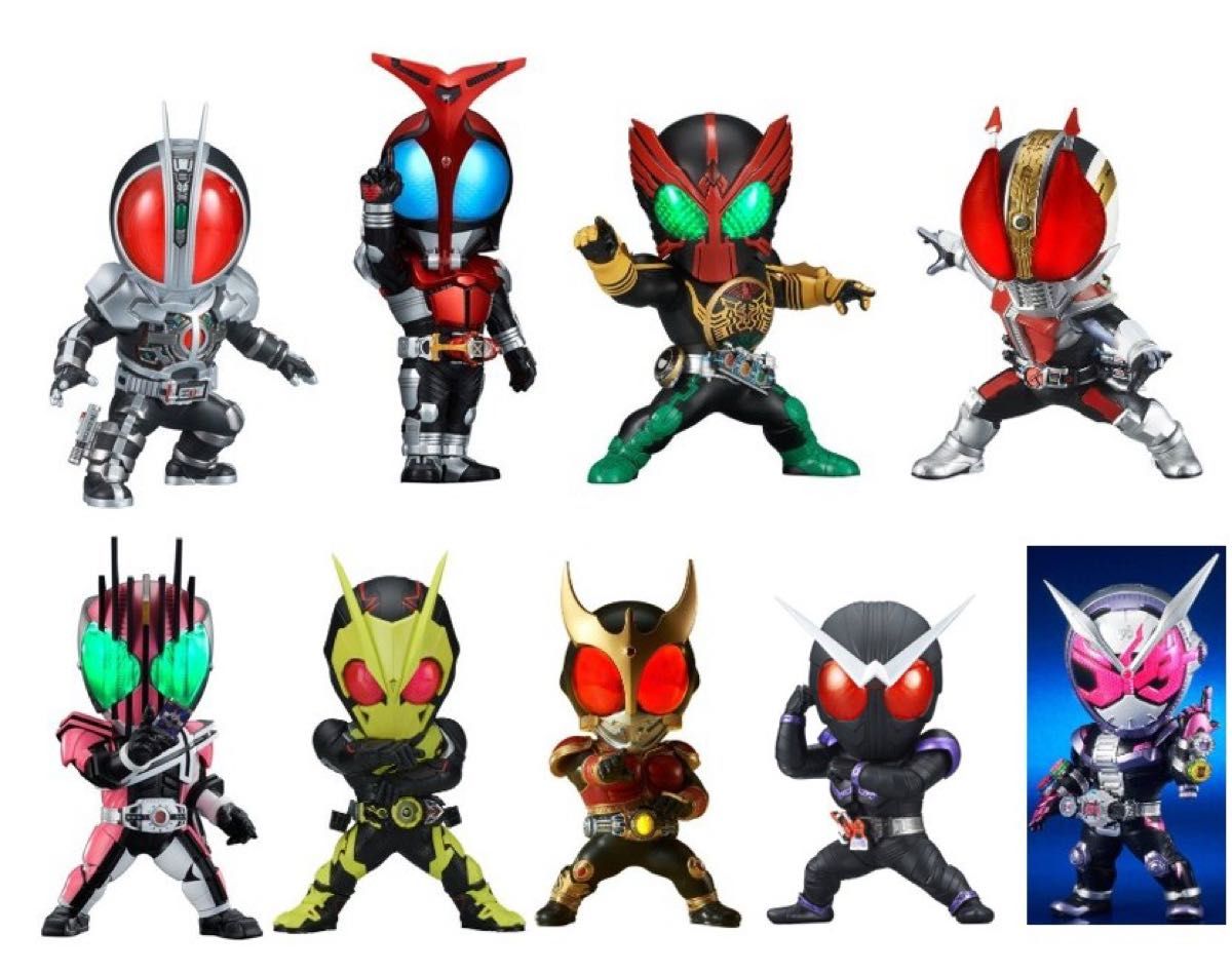 仮面ライダーゼロワン デフォルメフィギュア 9体セット デフォリアル 仮面ライダー 9体セット|Yahoo!フリマ(旧PayPay