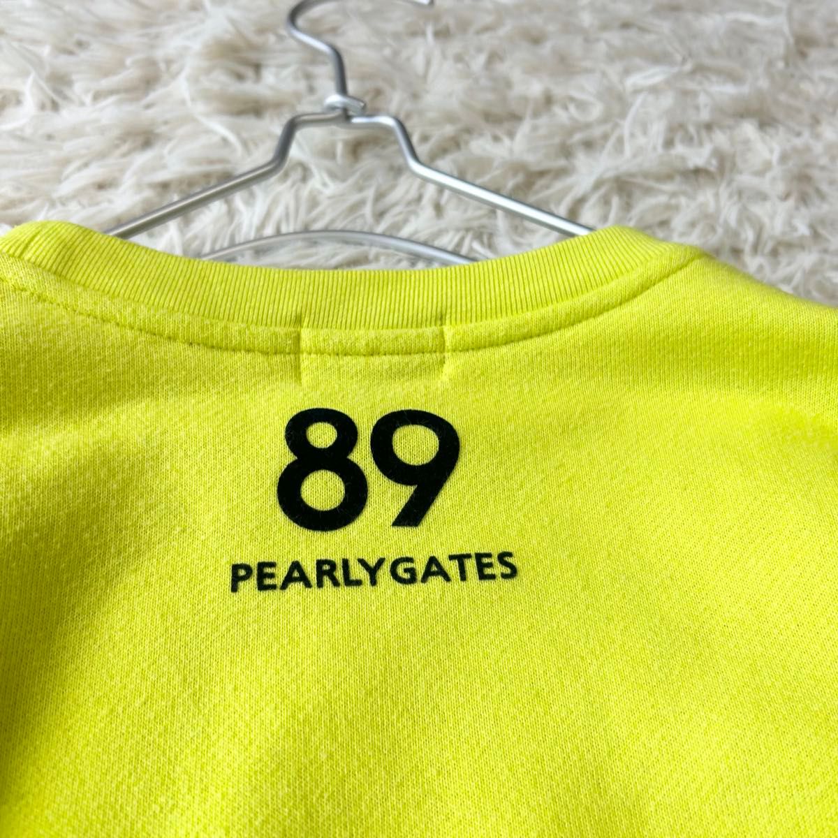 パーリーゲイツ PEARLY GATES ロゴスウェット ライムイエロー パーリーゲイツ PEARLY GATES ロゴスウェット ライムイエロー