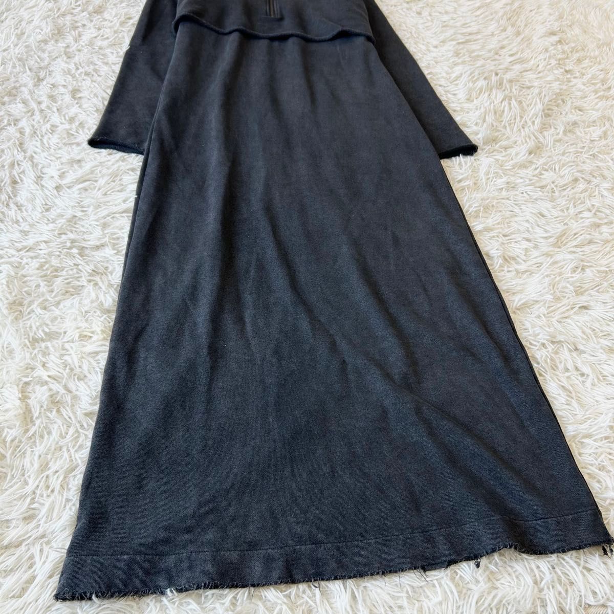 JEANASIS ジーナシス ハーフZIPパーカーワンピース スウェット JEANASIS ジーナシス ハーフZIPパーカーワンピース スウェット
