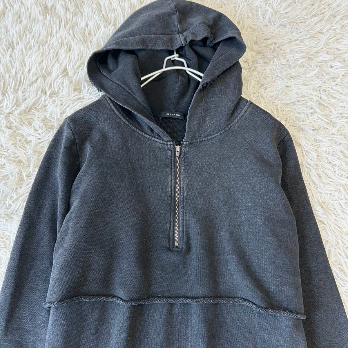 JEANASIS ジーナシス ハーフZIPパーカーワンピース スウェット JEANASIS ジーナシス ハーフZIPパーカーワンピース スウェット