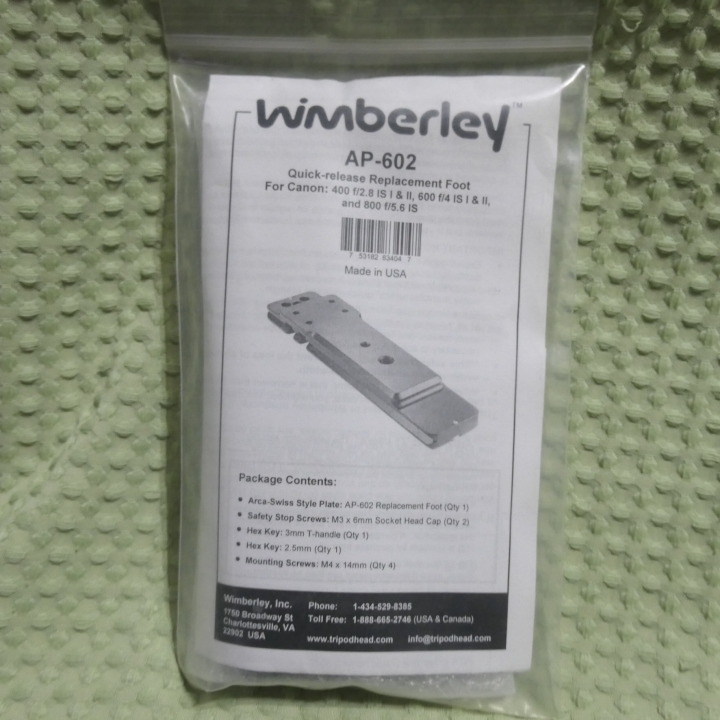 Wimberley(ウィンバリー) アダプタープレート AP-602新品未使用_画像1