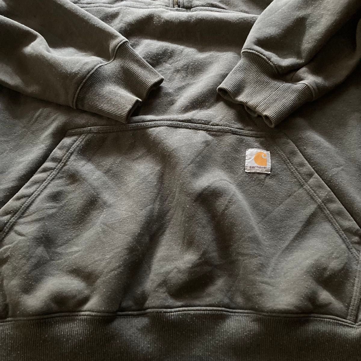 Carhartt カーハート ハーフジップ スウェットパーカー 企業ロゴ Carhartt カーハート ハーフジップ スウェットパーカー 企業ロゴ
