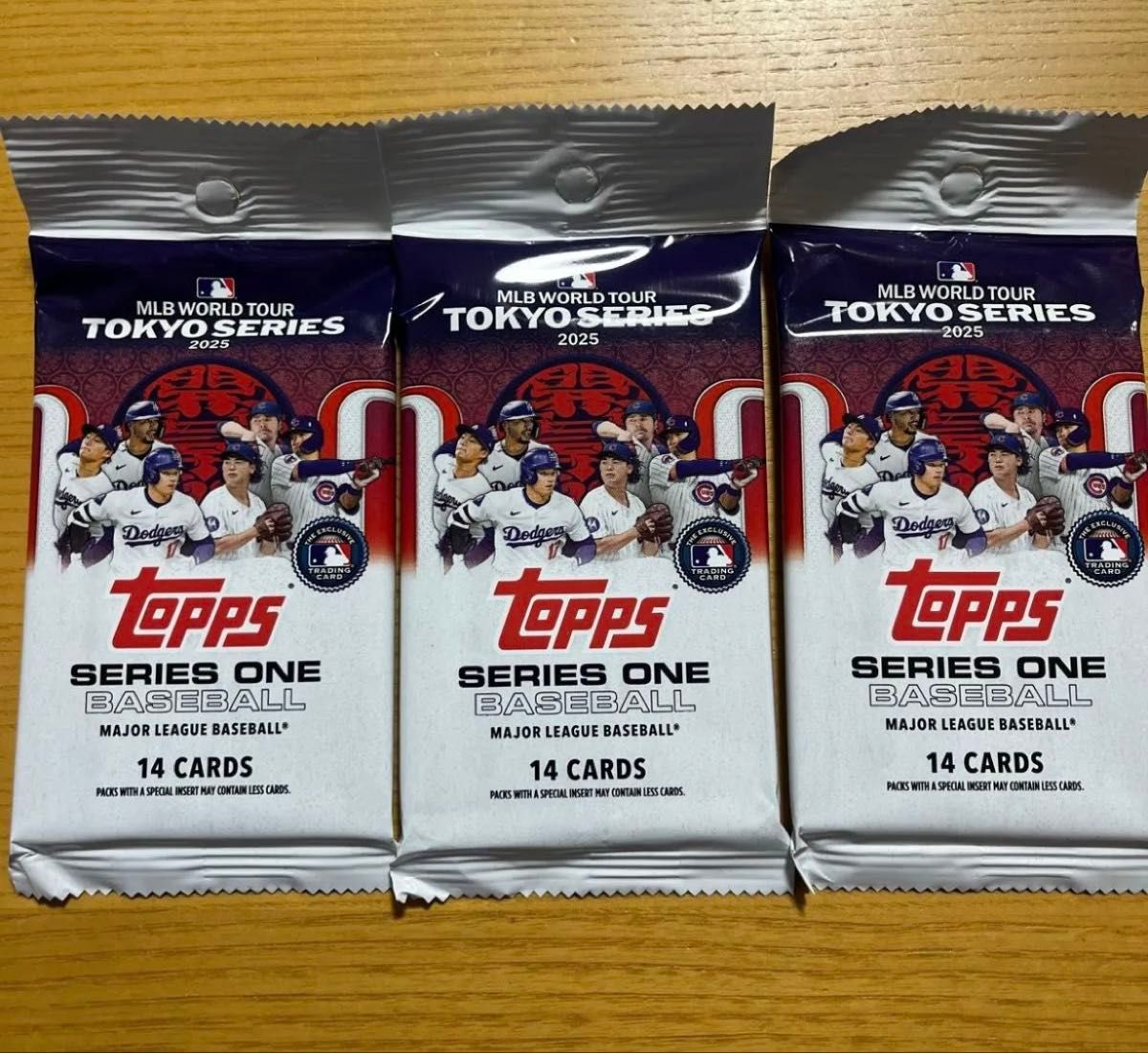 Topps MLB 東京シリーズ 2025 ×3パック 新品未開封 Tokyo series Topps MLB 東京シリーズ 2025 ×3パック 新品未開封 Tokyo series