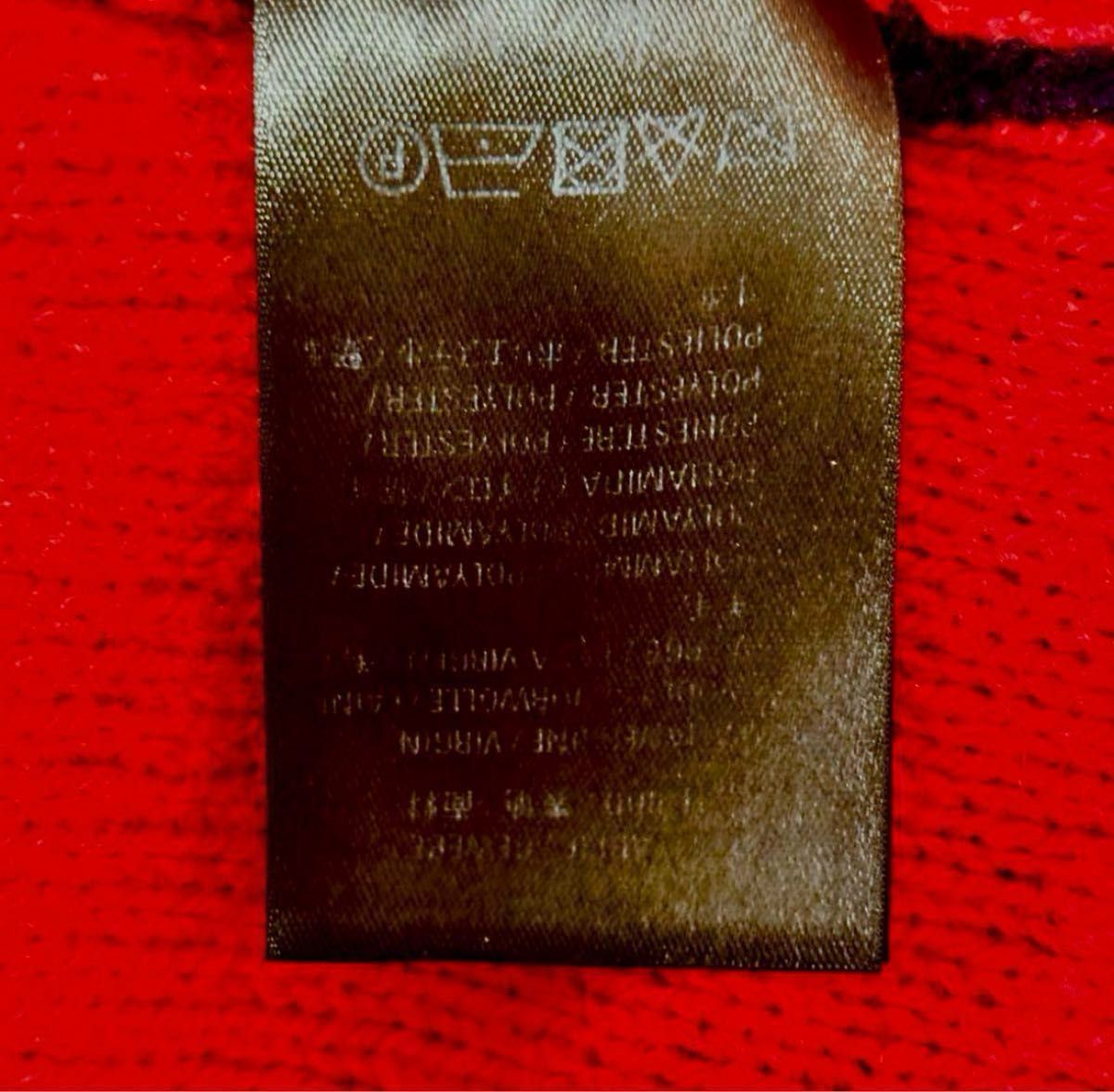 超美品】BALENCIAGA・ジャガードロゴニットセーター・ネイビー 超美品】BALENCIAGA・ジャガードロゴニットセーター・ネイビー