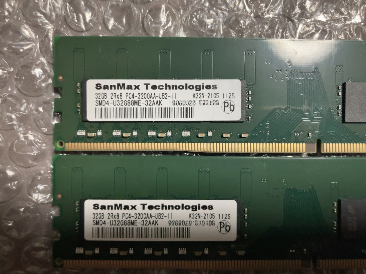 DDR4 メモリ 32GBx2枚(64GB) PC4-25600 DDR4-3200 デスクトップ DDR4 メモリ 32GBx2枚(64GB) PC4-25600 DDR4-3200 デスクトップ