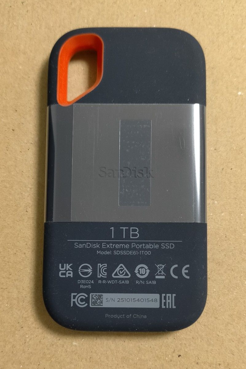 SanDisk Extreme V2 1TB 外付け SSD USB3 2Gen2 防滴防塵 SanDisk Extreme V2 1TB 外付け SSD USB3 2Gen2 防滴防塵