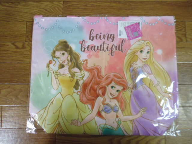 送料無料 ディズニープリンセス トートバッグ disney princess 40×50cm 女の子用_画像1