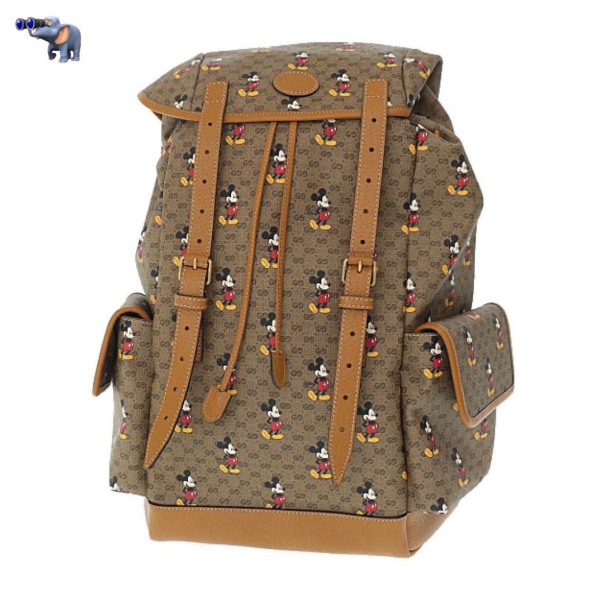GUCCI × ディズニー GGスプリーム バックパック グッチ ミッキー GUCCI × ディズニー GGスプリーム バックパック グッチ ミッキー