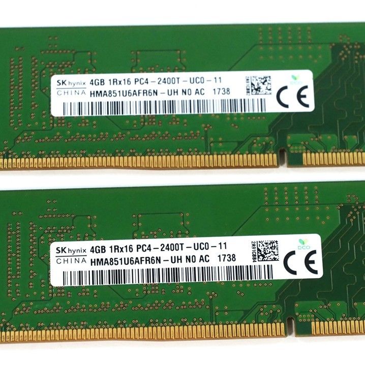 デスクトップ用】DDR4 2400 8GB (4GB 2枚)動作確認済 SKHynix デスクトップ用】DDR4 2400 8GB (4GB 2枚)動作確認済 SKHynix