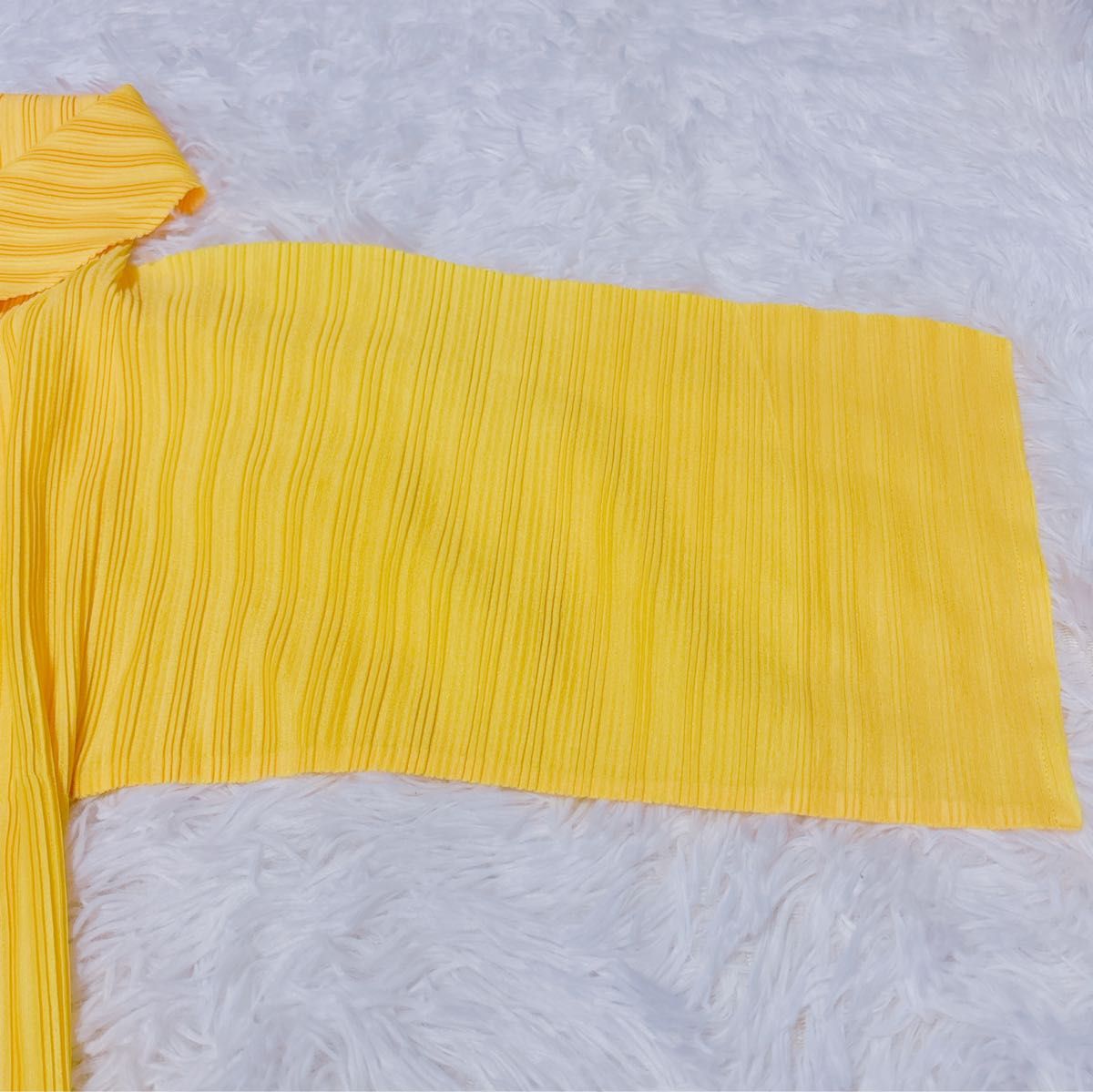 美品】PLEATS PLEASE プリーツプリーズ イッセイミヤケ イエロー 美品】PLEATS PLEASE プリーツプリーズ イッセイミヤケ イエロー