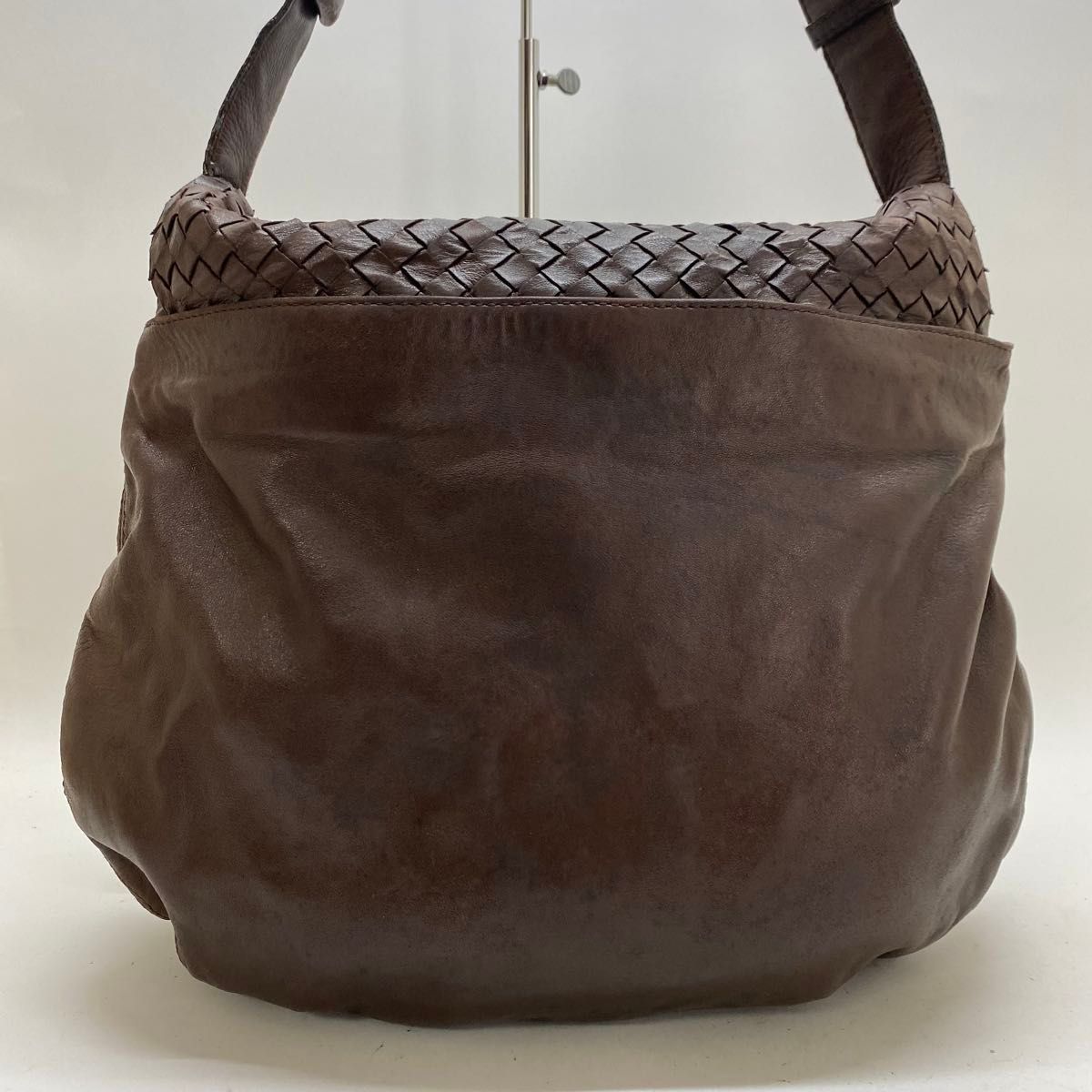 BOTTEGA VENETA ブラウン イントレチャートショルダーバッグ BOTTEGA VENETA ブラウン イントレチャートショルダーバッグ