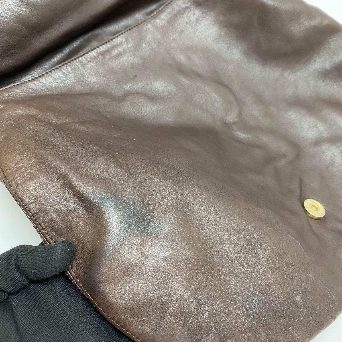 BOTTEGA VENETA ブラウン イントレチャートショルダーバッグ BOTTEGA VENETA ブラウン イントレチャートショルダーバッグ