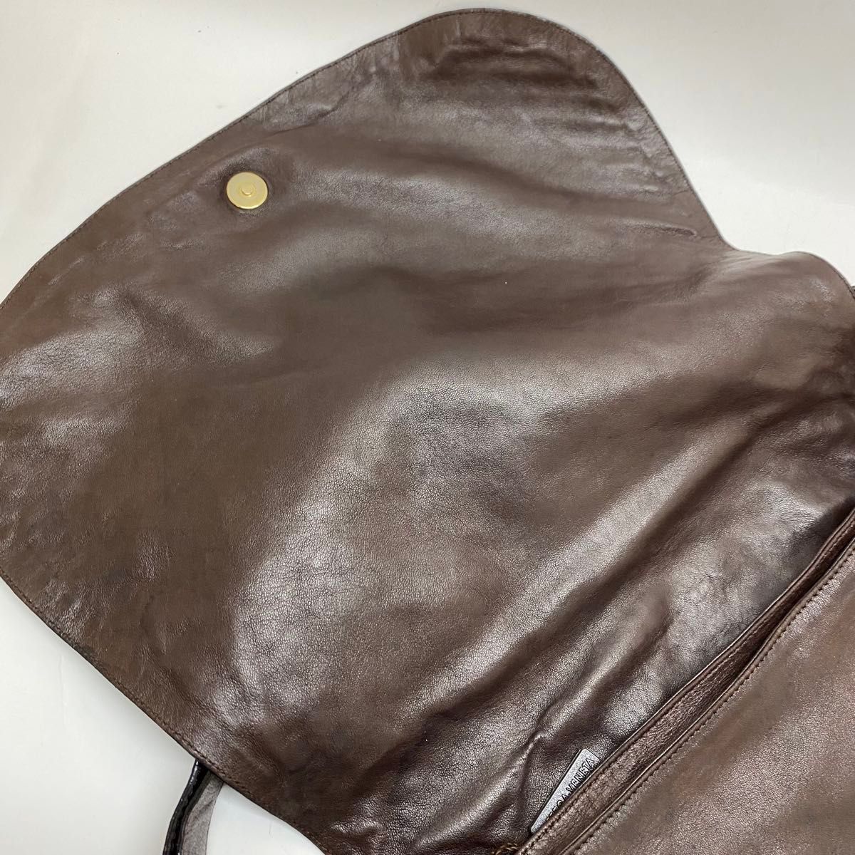 BOTTEGA VENETA ブラウン イントレチャートショルダーバッグ BOTTEGA VENETA ブラウン イントレチャートショルダーバッグ
