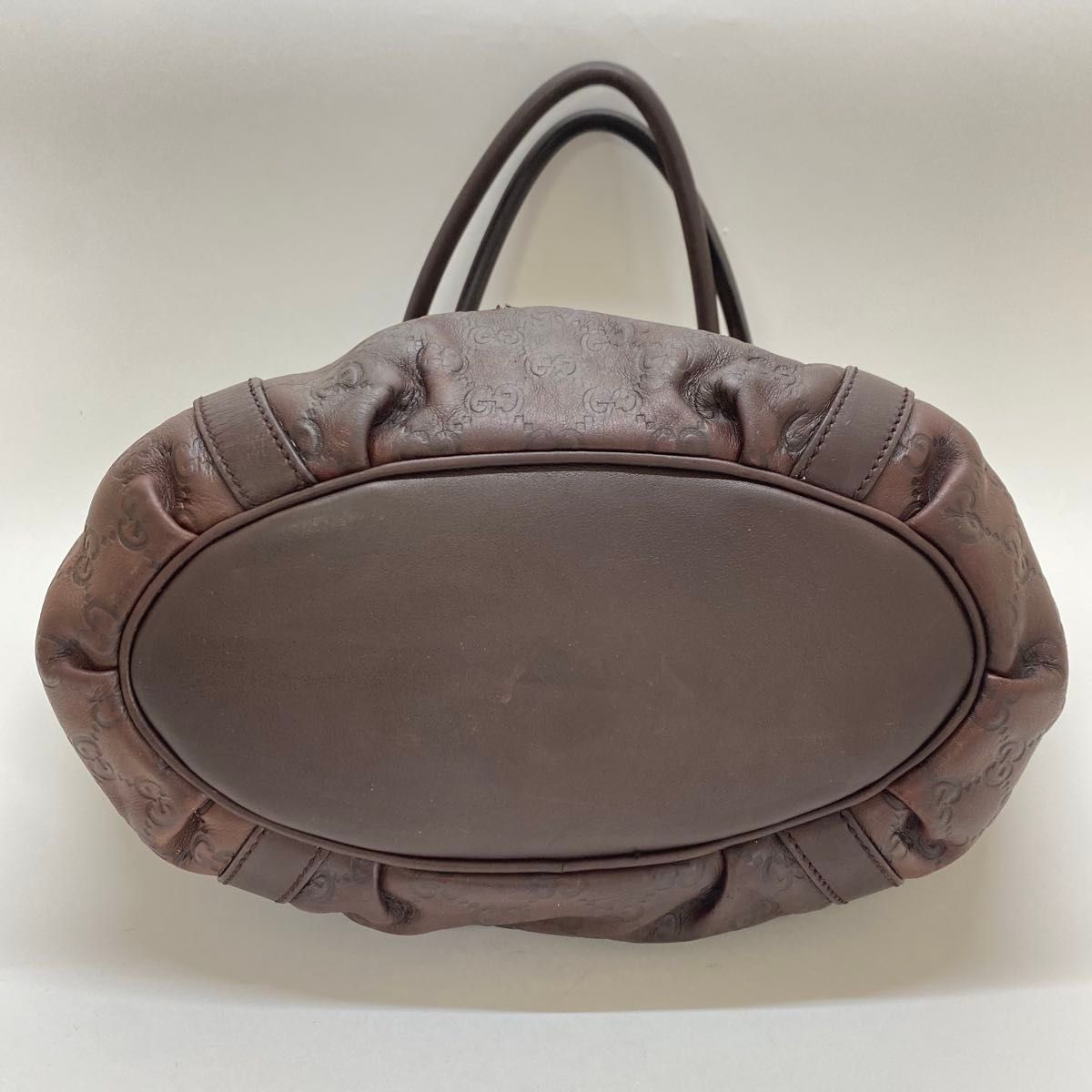 GUCCI シマ トートバッグ ブラウン レザー アビー グッチ GUCCI シマ トートバッグ ブラウン レザー アビー グッチ