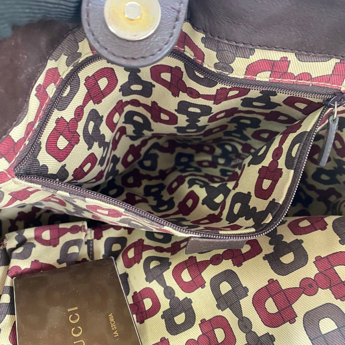 GUCCI シマ トートバッグ ブラウン レザー アビー グッチ GUCCI シマ トートバッグ ブラウン レザー アビー グッチ