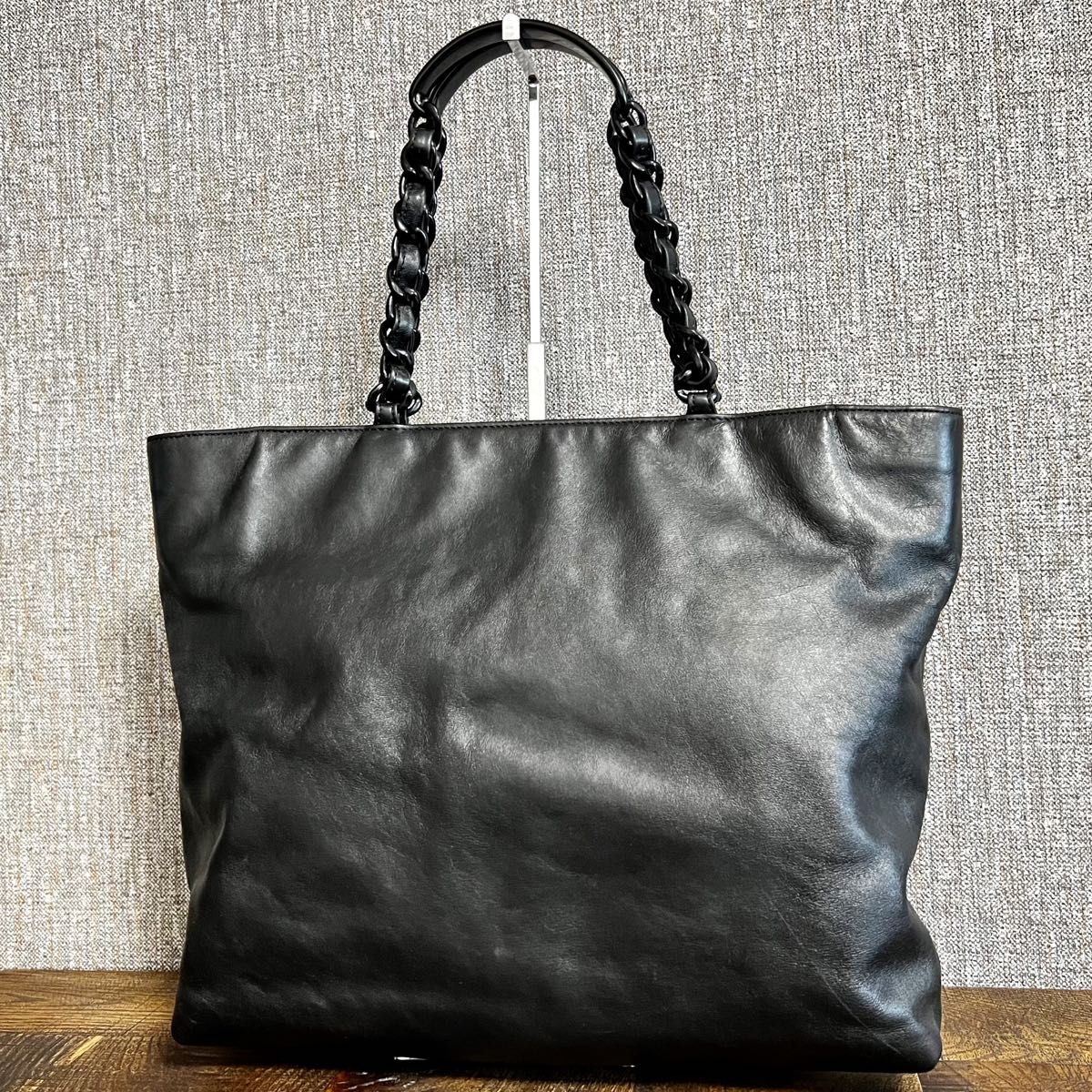 CHANEL シャネル ラムスキン レザー トートバッグ チェーン CHANEL シャネル ラムスキン レザー トートバッグ チェーン
