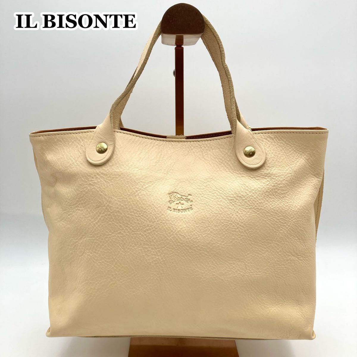 極美品】IL BISONTE イルビゾンテ ハンドバッグ レザー 本革 極美品】IL BISONTE イルビゾンテ ハンドバッグ レザー 本革