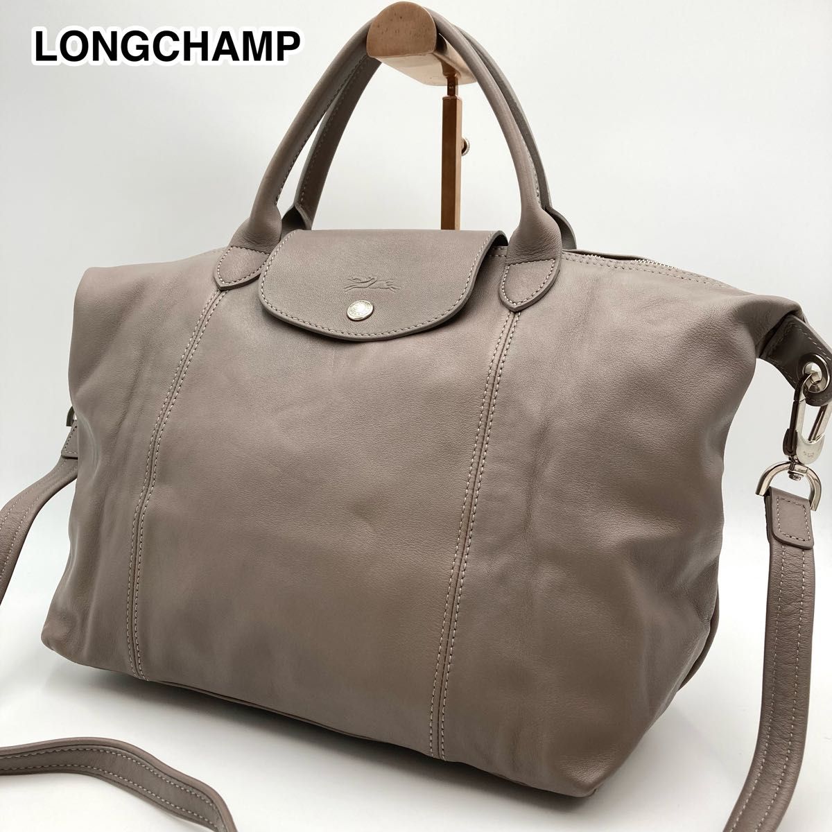 極美品】LONGCHAMP ロンシャン ルプリアージュ キュイール 極美品】LONGCHAMP ロンシャン ルプリアージュ キュイール