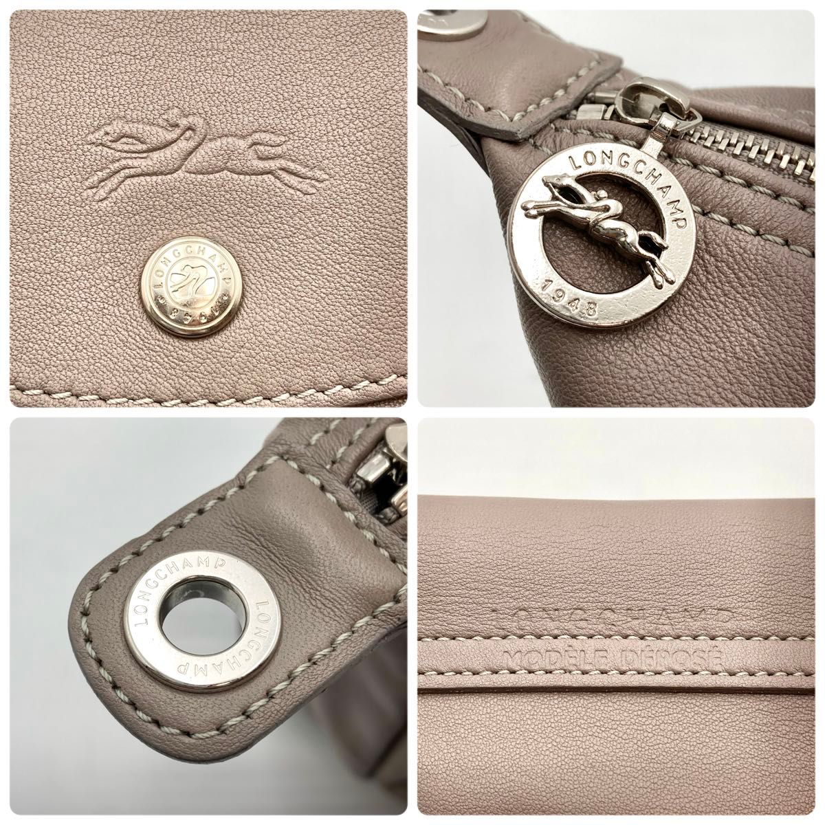 極美品】LONGCHAMP ロンシャン ルプリアージュ キュイール 極美品】LONGCHAMP ロンシャン ルプリアージュ キュイール