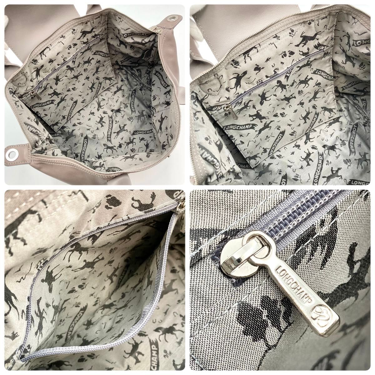 極美品】LONGCHAMP ロンシャン ルプリアージュ キュイール 極美品】LONGCHAMP ロンシャン ルプリアージュ キュイール