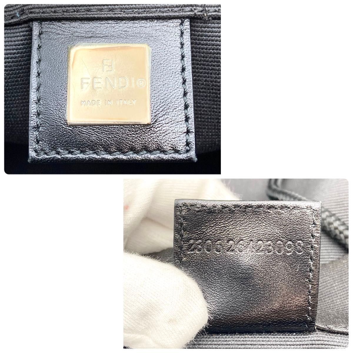 激レア】FENDI フェンディ ショッパーバッグ トートバッグ 黒 激レア】FENDI フェンディ ショッパーバッグ トートバッグ 黒