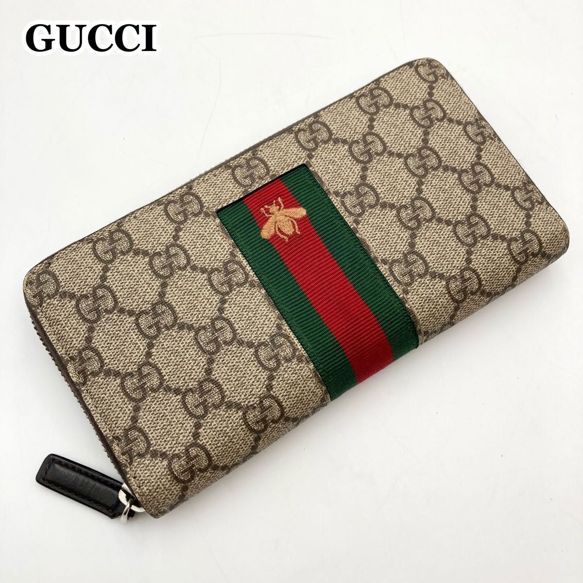 男女OK【極美品】GUCCI グッチ 長財布 GGスプリーム 総柄 男女OK【極美品】GUCCI グッチ 長財布 GGスプリーム 総柄