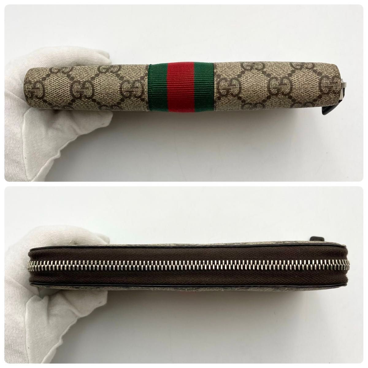男女OK【極美品】GUCCI グッチ 長財布 GGスプリーム 総柄 男女OK【極美品】GUCCI グッチ 長財布 GGスプリーム 総柄