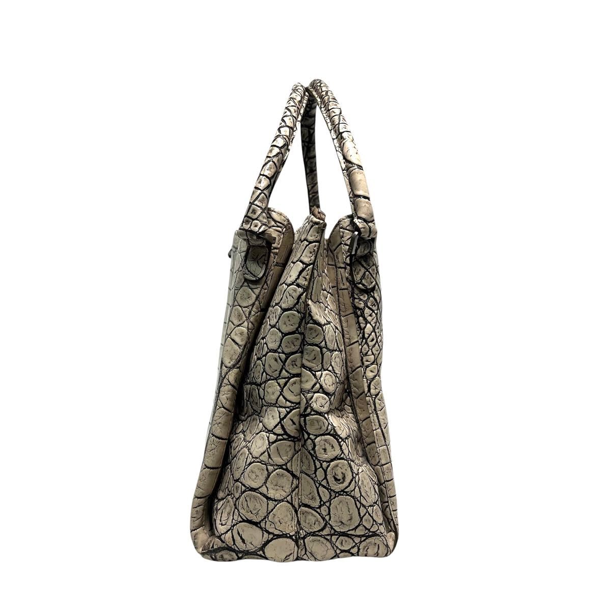 美品】JRA認定 日本製 crocodile クロコダイルレザー ワニ革 美品】JRA認定 日本製 crocodile クロコダイルレザー ワニ革