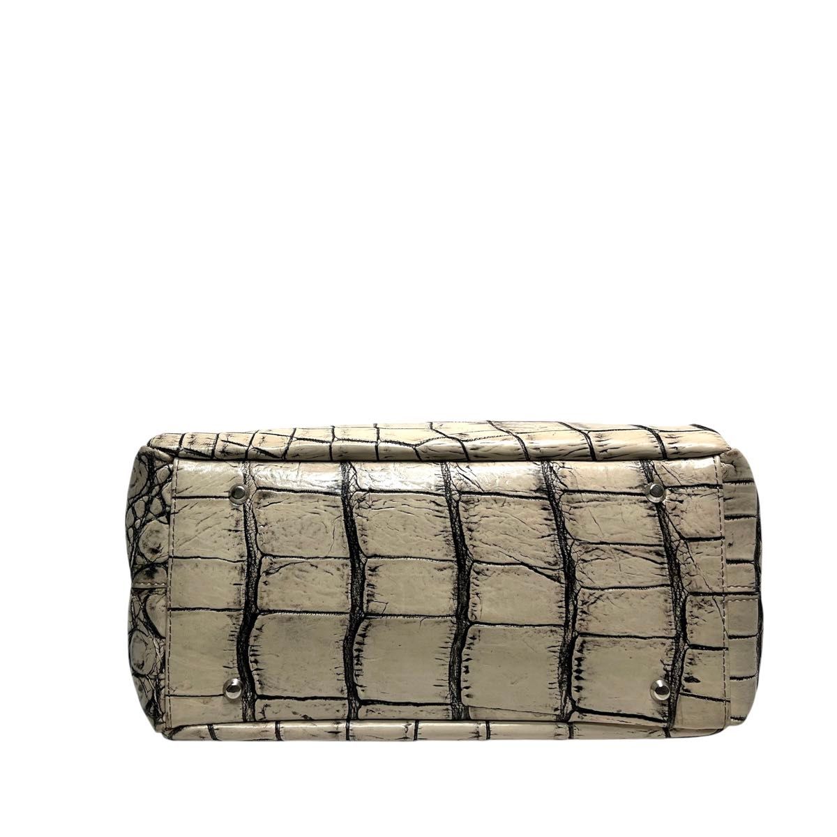 美品】JRA認定 日本製 crocodile クロコダイルレザー ワニ革 美品】JRA認定 日本製 crocodile クロコダイルレザー ワニ革