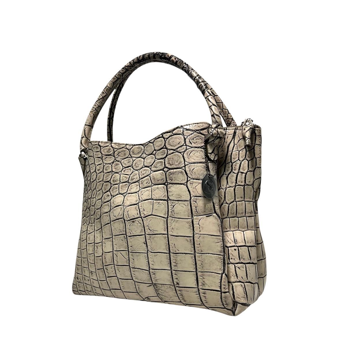美品】JRA認定 日本製 crocodile クロコダイルレザー ワニ革 美品】JRA認定 日本製 crocodile クロコダイルレザー ワニ革