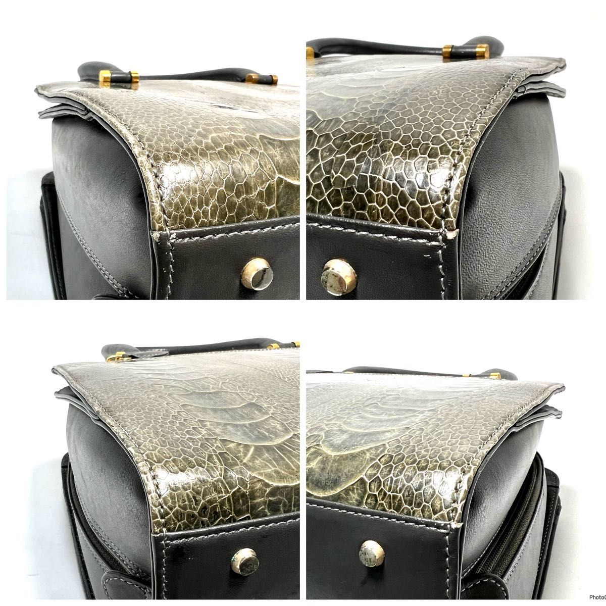 良品】Ostrich leather オーストリッチレザー/オーストレッグ 良品】Ostrich leather オーストリッチレザー/オーストレッグ