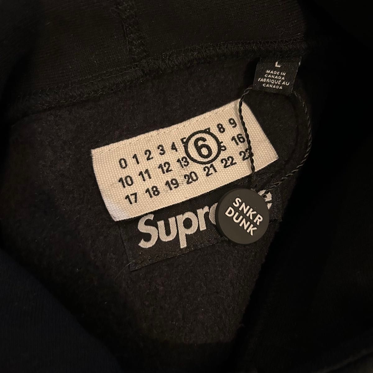 Supreme/MM6 Maison Margiela Foil Box Logo Hooded Sweatshirt Supreme/MM6 Maison Margiela Foil Box Logo Hooded Sweatshirt