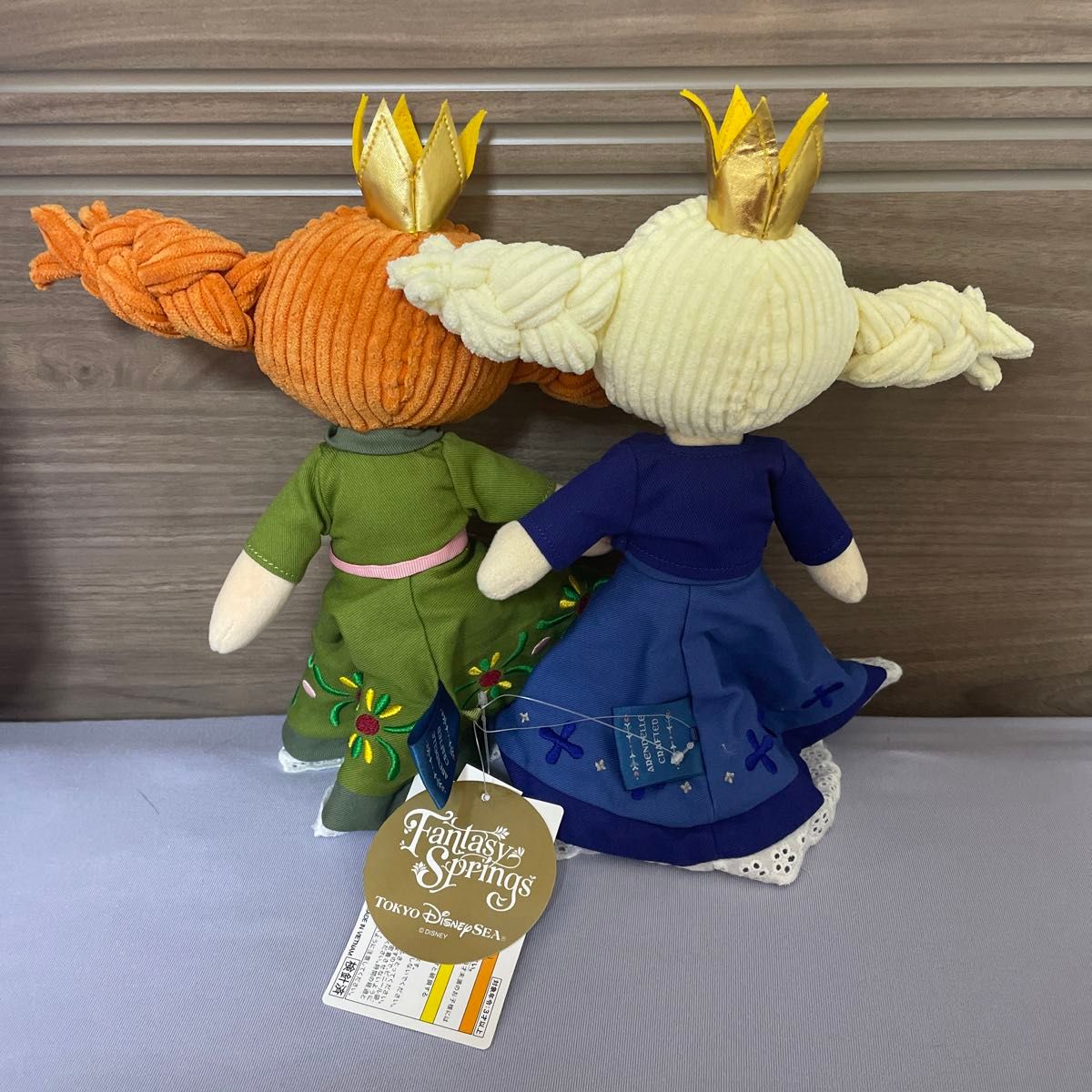 タグ付き ファンタジースプリングス アナ雪 エルサ,アナ お人形 タグ付き ファンタジースプリングス アナ雪 エルサ,アナ お人形