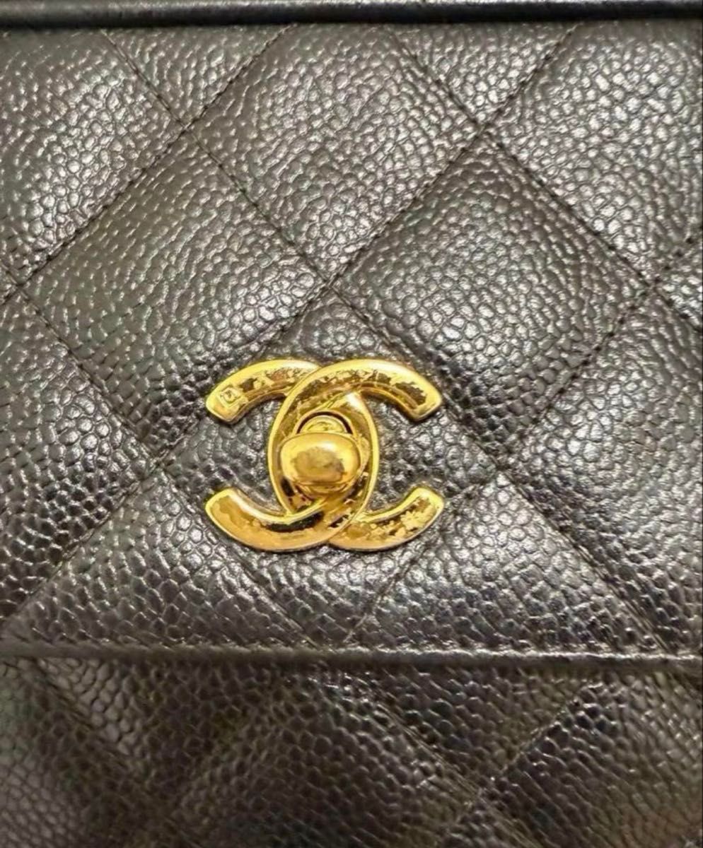 CHANEL シャネル キャビアスキン ショルダーバッグ ターンロック CHANEL シャネル キャビアスキン ショルダーバッグ ターンロック