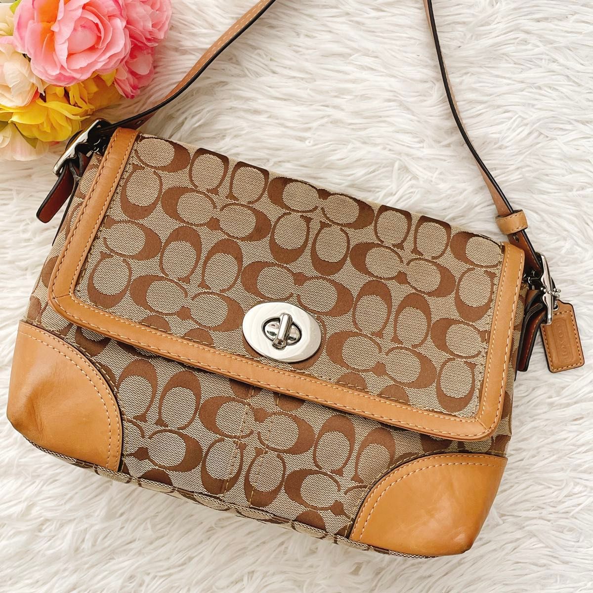 人気】COACH コーチ ショルダーバッグ シグネチャー キャンバス 人気】COACH コーチ ショルダーバッグ シグネチャー キャンバス
