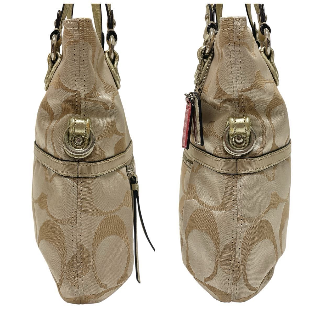 2way仕様】COACH コーチ ハンド ショルダーバッグ シグネチャー 2way仕様】COACH コーチ ハンド ショルダーバッグ シグネチャー