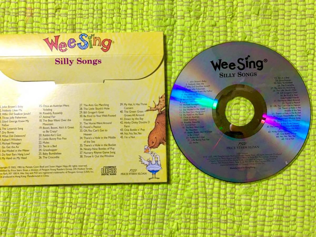 アメリカ製 英語版ソングブック＆CD２点セット！Wee Sing Silly Songs♪　