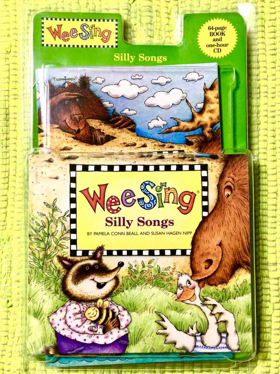 アメリカ製 英語版ソングブック＆CD２点セット！Wee Sing Silly Songs♪　