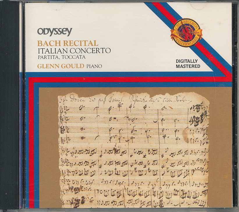 グレン・グールド GOULD 「BACH RECITAL」　バッハ：イタリア協奏曲 BWV 971、パルティータ第4番 BWV 828、トッカータ BWV 914_画像1