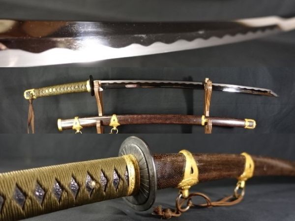 123T 蒐集家委託品 旧日本海軍軍刀 武良作 ステンレス刀 鮫 123T 蒐集家委託品 旧日本海軍軍刀 武良作 ステンレス刀 鮫
