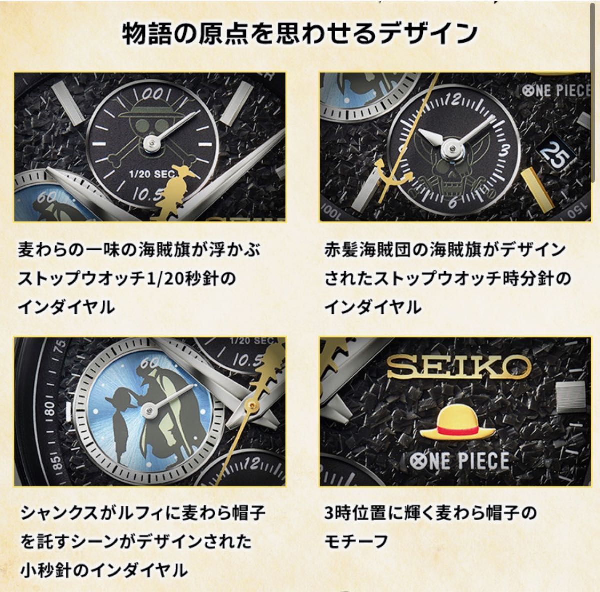 ONE PIECE×SEIKO TVアニメ25周年記念ウオッチ MEMORIAL EDITION ONE PIECE×SEIKO TVアニメ25周年記念ウオッチ MEMORIAL EDITION