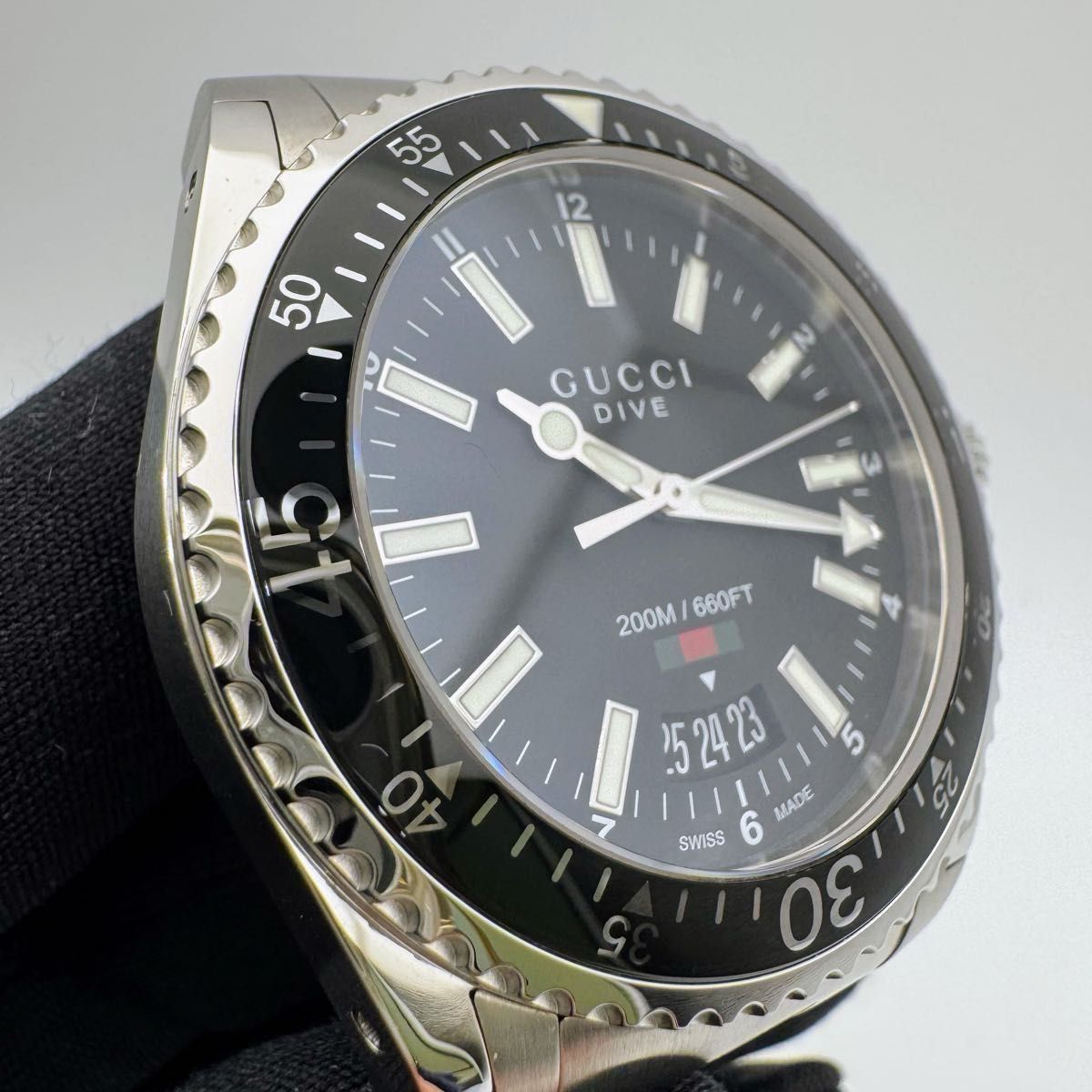 GUCCI グッチ DIVE ダイヴ YA136301 /136 3 電池交換済み|Yahoo GUCCI グッチ DIVE ダイヴ YA136301 /136 3 電池交換済み|Yahoo